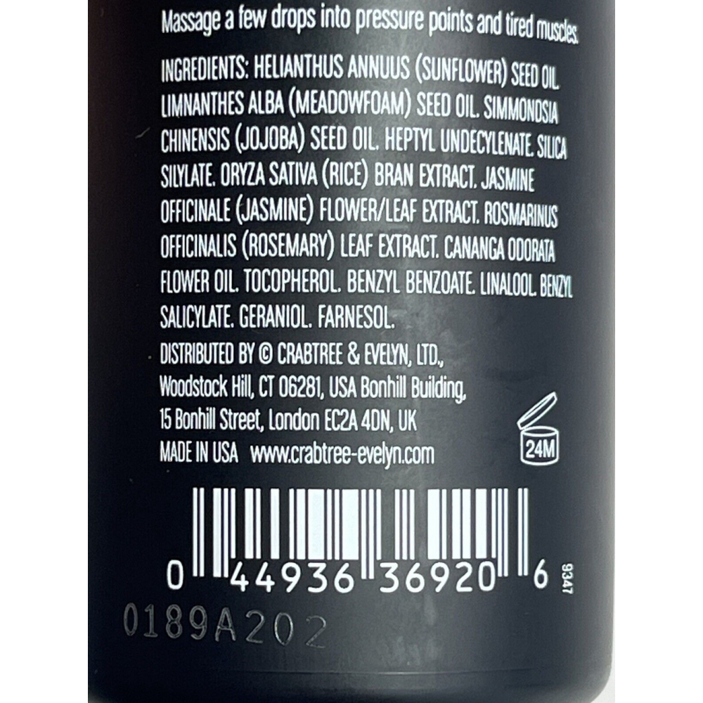 Crabtree & Evelyn BALI Jasmine +Ylang Ylang Self-Massage Oil 3.3 fl oz Set of‎ 4 - Picture 8 of 11